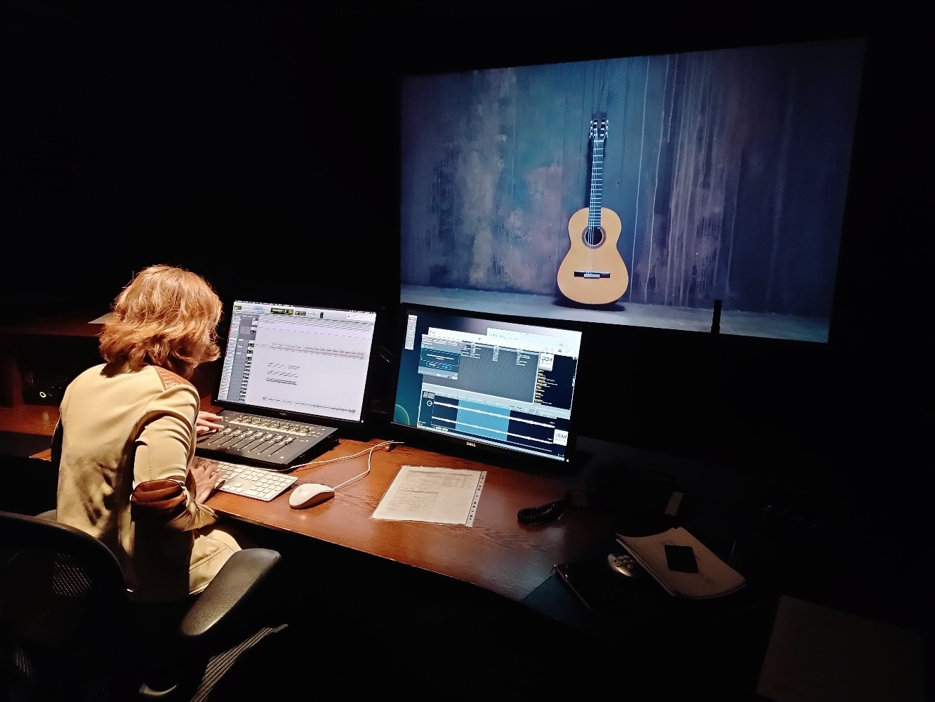 Editing session